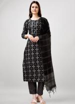 Rayon Black Festival Wear Printed Readymade Straight Suit